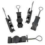 FTTH High Tension Flat Cable Tension Clamp XS-A11 with Anchor Clips ABS Plastic