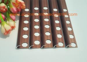 Wholesale Rounded Face Edge Shower Porcelain Aluminium Tile Edge Trim 10mm Matt Copper from china suppliers