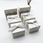 Lid And Base 900gsm Grey Board Luxury Jewelry Box Necklace Packaging