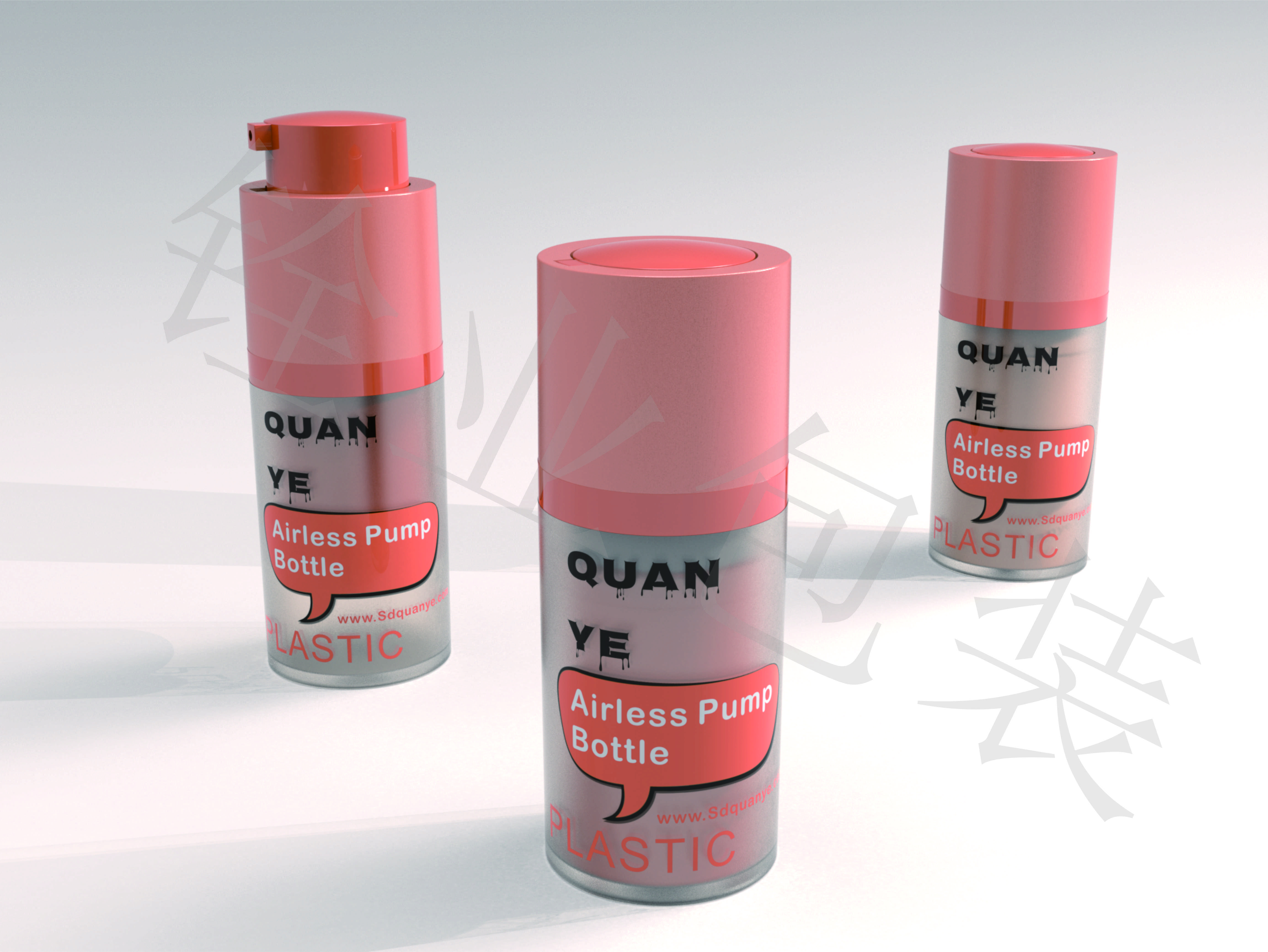 Doule Wall Eye Cream Airless Plastic Bottle 15ml With Lotion Pump Promotion