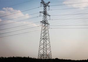 Wholesale Single Circuit Electricity Pylons High Voltage S235JR / S355JR Steel Grade from china suppliers