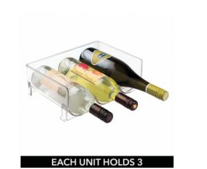 Wholesale OEM Stackable Acrylic Wine Bottle Holder For Kitchen Countertops from china suppliers