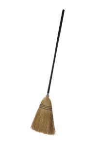 Wholesale Solid Wood Handle Dust Push Broom Corn Bristles Garage Patio from china suppliers