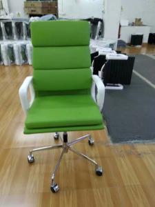 Wholesale Mid Century High End Executive Chairs , Green Swivel Desk Chair Tilt / Lock Function from china suppliers