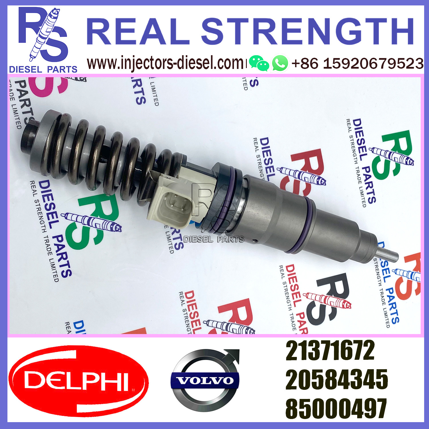 DELPHI 4pin injector 21371672 Diesel pump Injector V-O-L-V 21371672 20584345 85000497 for V-O-L-V MD13 LOW POWER