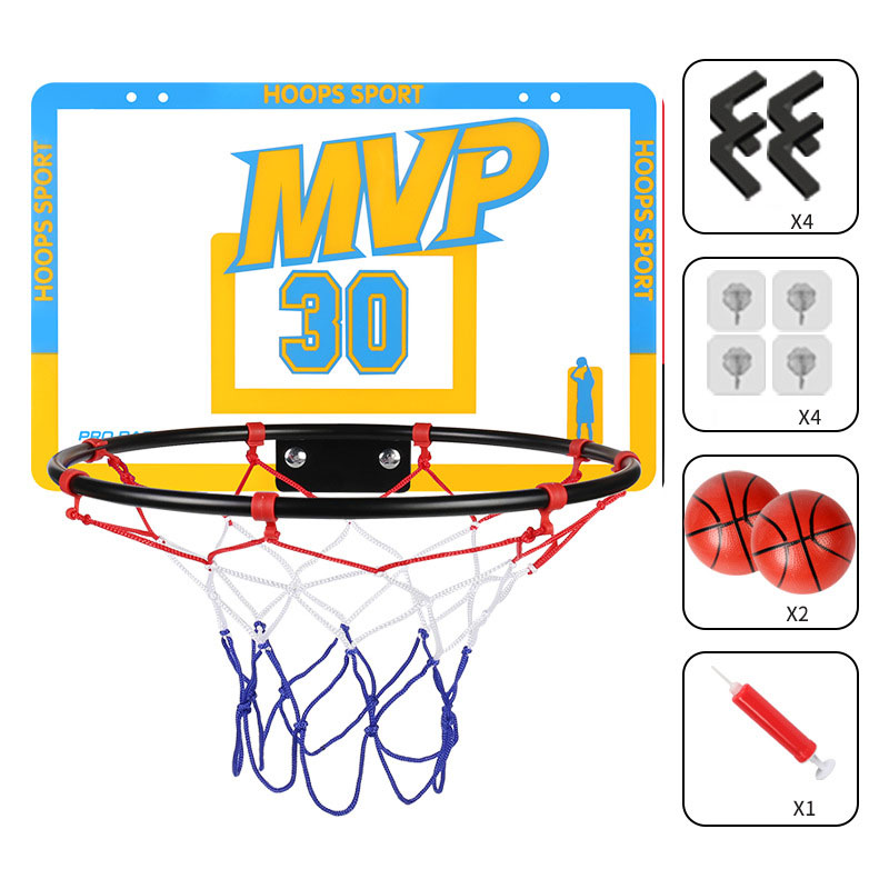 Kids Basketball Hoop Foldable Frame with 2 Basketballs Plastic Material Age Range 2 to 4 Years