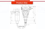 Industrial Liquid Level Monitoring UNIVO UBPT500-602TSY Digital Display