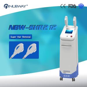 Wholesale NUBWAY most professional painless two handles 15*50mm 8*34mm SHR hair removal machine from china suppliers