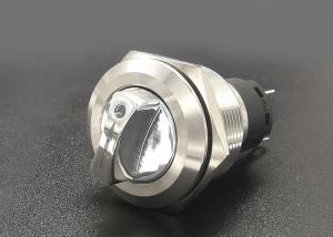 China 22mm Rotary Anti Vandal Push Button Switch Metal Waterproof With Led on sale