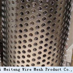 Wholesale Round hole 6mm thick steel perforated metal for stair handrails from china suppliers