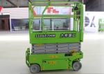 6m Scissor Lifts Mobile Aerial Platform , Mobile Lift Platform Green