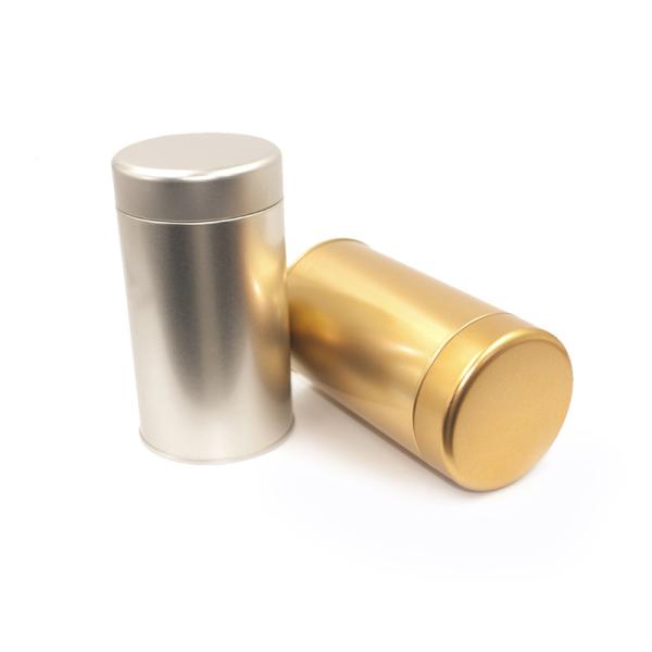 Wholesale Round Tin Containers with Lids Small Coffee Tin Can Packaging Gold