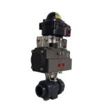IP67 Normal Temperature 2 Way PVC Motorized Ball Valve For Swimming Pool