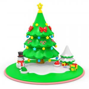 Wholesale Baby Building Blocks Baby Learning Toys Silicone Christmas Tree Toys Children
