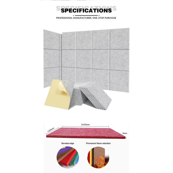 Customized Eco-Friendly Acoustic Wall Panel Sound Absorption