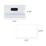 Magnetic Transparent Plastic Security ID Card Holders For Office ODM