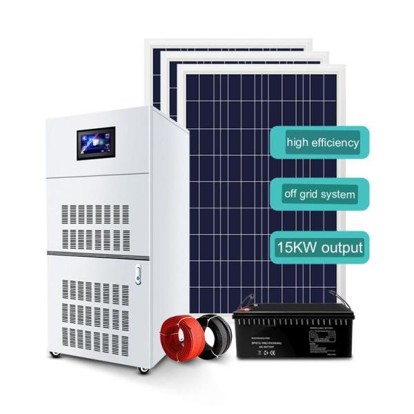 15KW Solar Generator System Home Off Grid Storage Photovoltaic Complete Set 220v