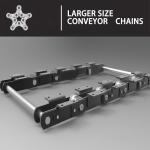 Welded Plate Paver Load Scraper Conveyor Chain OEM ODM