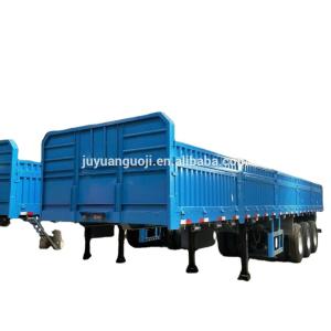 Wholesale 3 Axles Flatbed Dropside Side Wall Open Lorry Semi-Trailer for Bulk Cargo Carrier Moving from china suppliers