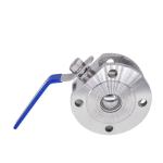 304/316 Stainless Steel Thin Pair Italy Type Wafer Ball Valve with 1 Piece