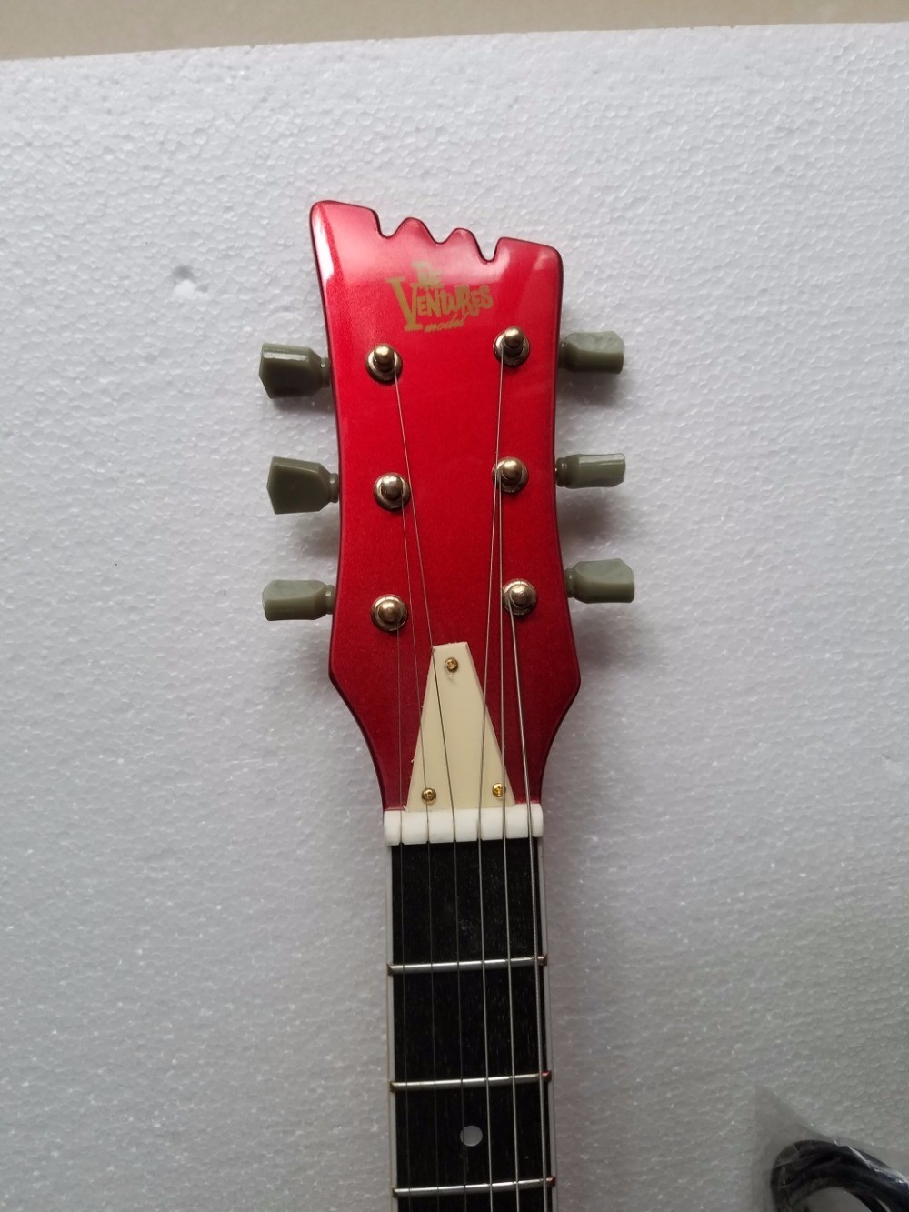 Custom Mosrite Electric guitar JRM Johnny Ramone Guitar with Water Ripple in Green Color