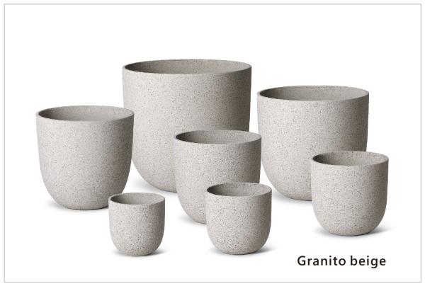 Wholesale Fiber Clay Flower Pots For Indoor Outdoor Decoration Reinforce Clay