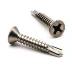 Cross Recess Flat Head Self Drilling Screws 410 Stainless Steel Phillips Drive