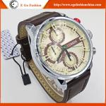 3 Subdials for Decoration CURREN Watch Blue Black Quartz Analog Watches Gift