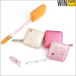 Wintape Cheapest Centimeter PU leather Tape Measure Sewing 150cm Circular