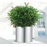 Buy cheap Super Clean Cylinder Table Ground 30cm Stainless Planter surface brushed from wholesalers