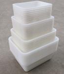 Supermarket Plastic Thickened White Rectangular Storage Ice Tray Display Food