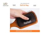 Oval Shape Wooden Handle 3 Inch Paddle Brush For Curly Hair