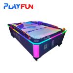 PlayFun Indoor Commercial Amusement Park Sport Air Hockey Coin Operated Curved