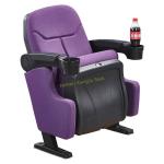 Fancy Purple Middle Back VIP Cinema Seating With Cup Holder / Home Theater Chair