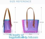 Leisure PVC Purple Handbag For Ladies, Promotional Handbags, Summer Beach Bag