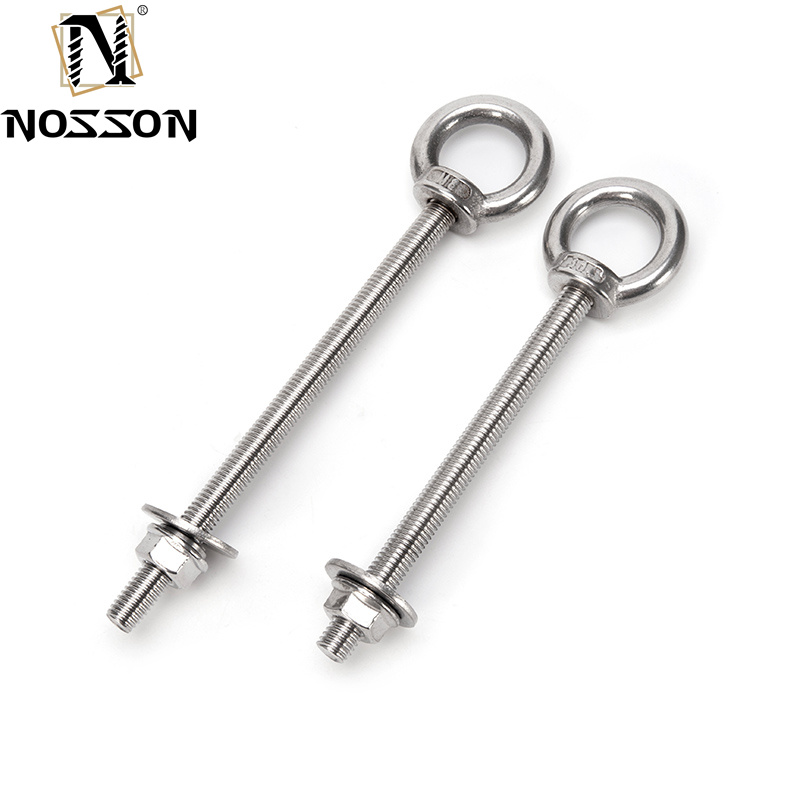 Marine Lifting Ring Screw Loop Hole Steel Eye Bolt M6 M8 M10 with DIN Standard and INCH Measurement System