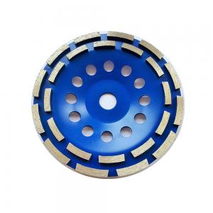 Wholesale 7 In. Single Row Double Row Diamond Cup Grinding Wheel 180mm Huachang Diamond Tools from china suppliers