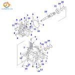 708-3D-11124 708-1h-00250 D155 D155A-6 Hydraulic Main Pump For Komatsu Bulldozer