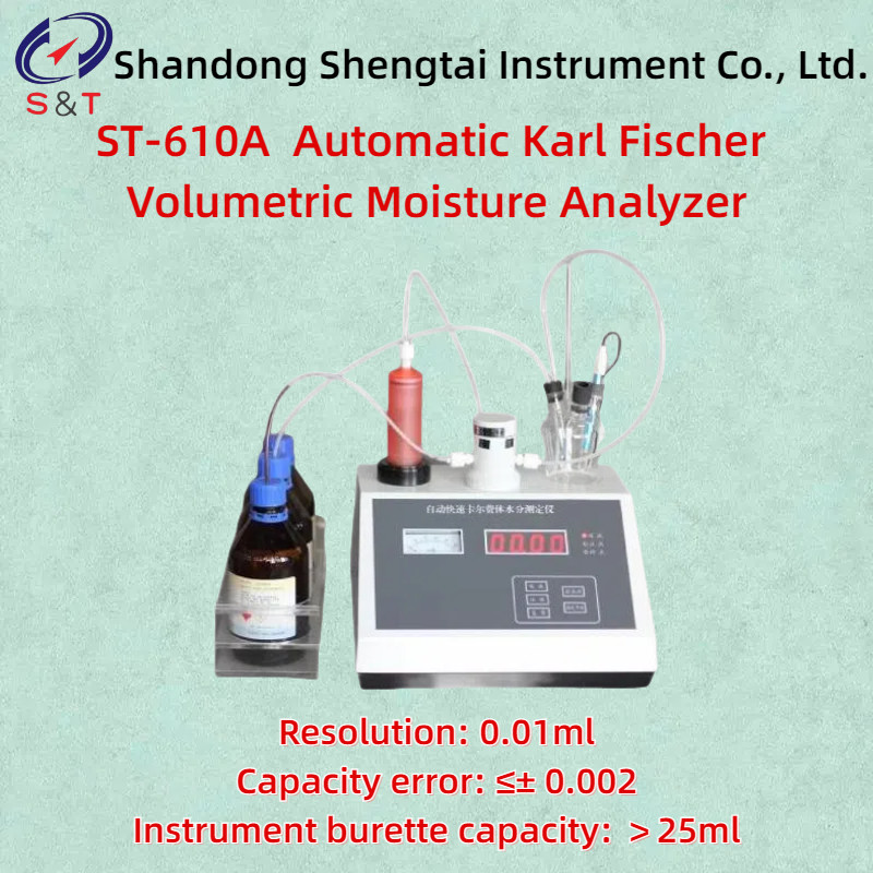 Sensitivity 10-6A Automatic Karl Fischer Volumetric Moisture Analyzer ST-610A