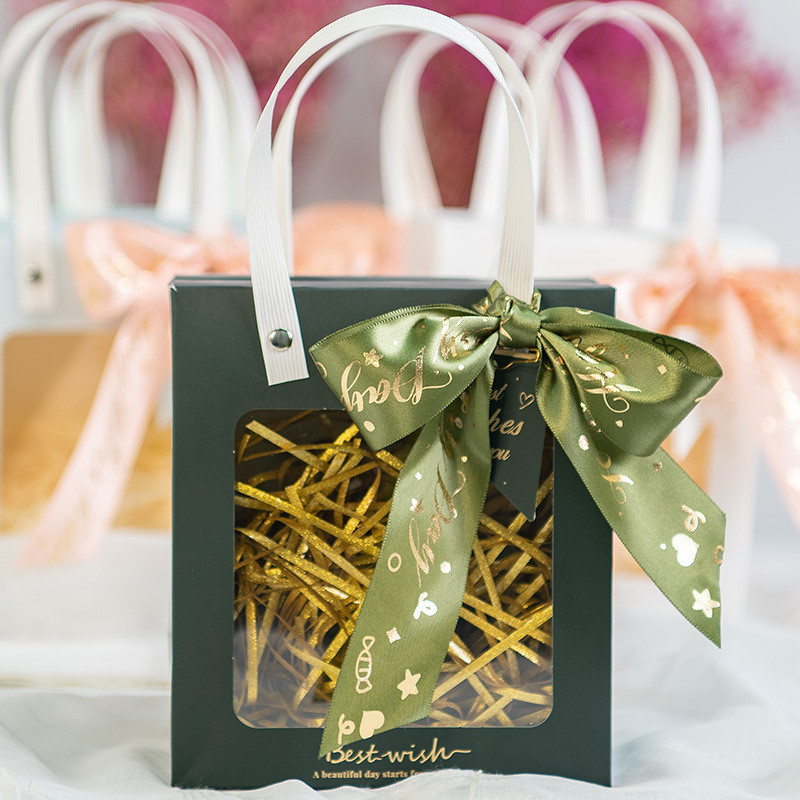 Beautiful Transparent Paperboard Jewelry Gift Boxes Bulk With Window