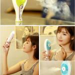 Novelty gifts handheld mist cooling air fan air cooler spray water air mist fan