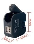 2 in 1 smart car charger with travel charger smart car cahreger for phone ipad