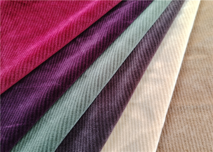 Super Soft Stripe Velvet 95% Polyester 5% Spandex Fabric Stretch Velvet Spandex Fabric For Garments