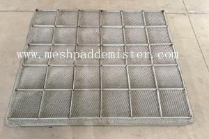 Wholesale 0.15mm Knitted High Density Wire Mesh Demister Pad With Bracket from china suppliers