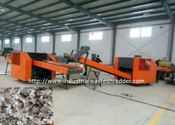 Waste Carpet Recycling Rag Cutting Machine , Rug Rag Shredder Design Customizabl