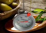 Bimetal Instant Read Thermometer 52mm 12" Stainless Steel Deep Fry Thermometer