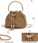 Bling Crystal Rhinestone Purse for Women Sparkly Clutch Handbag Crossbody Bag