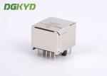 Fatory customized single port shield 10 pins 10 contacts rj 45 LAN jack