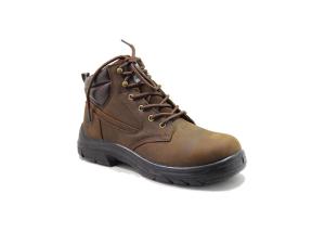 Wholesale brown nubuck leather safety boots with Plastic toe and Kevlar from china suppliers