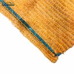40*63cm PE UV Raschel Sacks Golden Mesh Bags for Firewood Packaging
